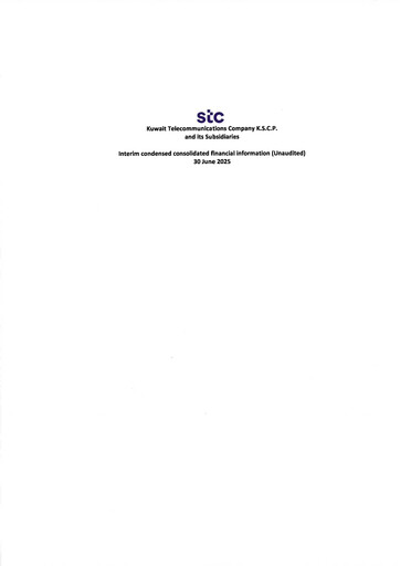 Thumbnail Kuwait Telecommunications Company Financial Statement 2025-h1