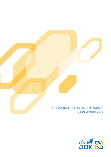 Thumbnail Al Ahli Bank of Kuwait Financial Statement 2015