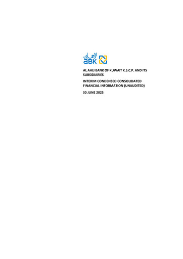 Thumbnail Al Ahli Bank of Kuwait Half-year Report 2025-h1