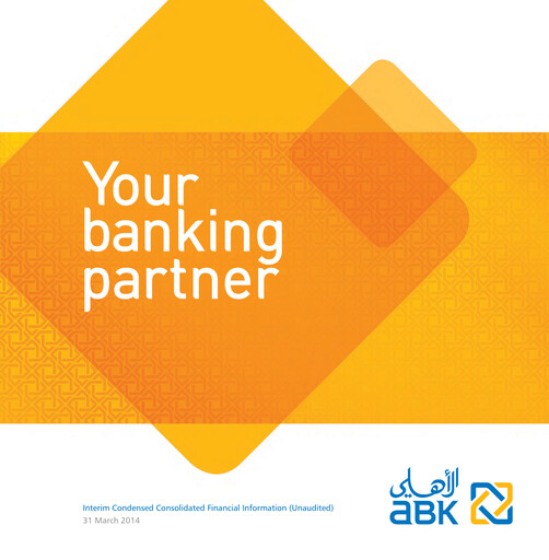 Thumbnail Al Ahli Bank of Kuwait Quarterly Report 2014-q1