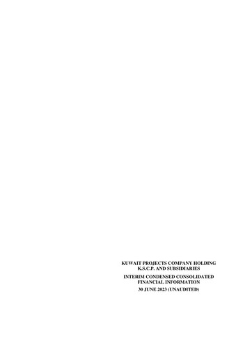 Miniature Kuwait Projects Company Holding Bilan financier 2023-h1