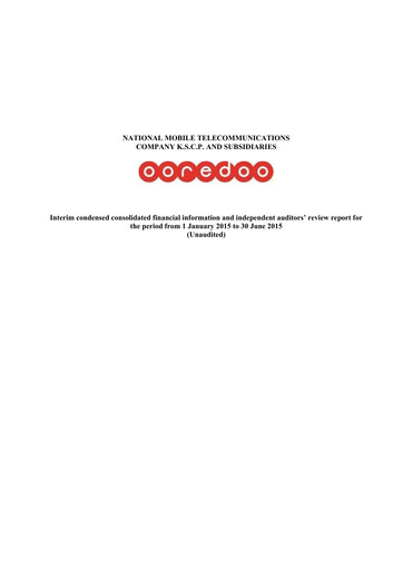 Thumbnail National Mobile Telecommunications Company Half-year Report 2015-h1