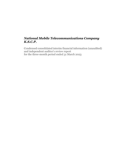 Thumbnail National Mobile Telecommunications Company Quarterly Report 2023-q1
