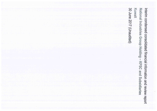 Miniature National Industries Group Holding Bilan financier 2017-h1