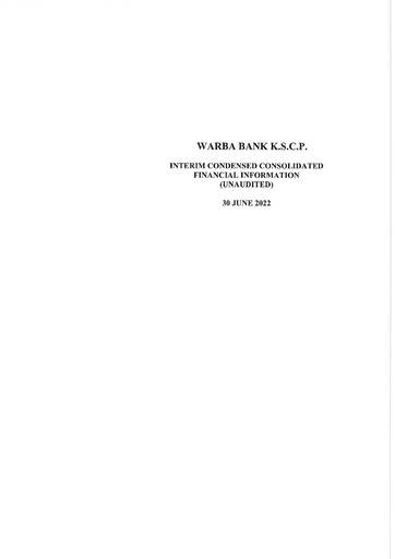 Thumbnail Warba Bank Financial Statement 2022-h1
