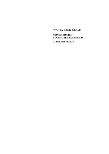 Thumbnail Warba Bank Financial Statement 2024