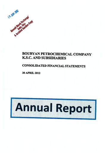 Thumbnail Boubyan Petrochemical Company Financial Statement fy2012
