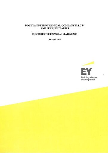 Thumbnail Boubyan Petrochemical Company Financial Statement fy2020