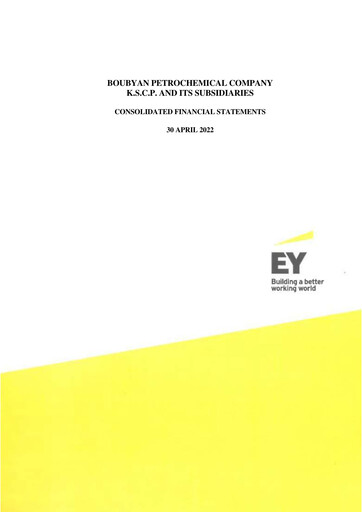 Thumbnail Boubyan Petrochemical Company Financial Statement fy2022