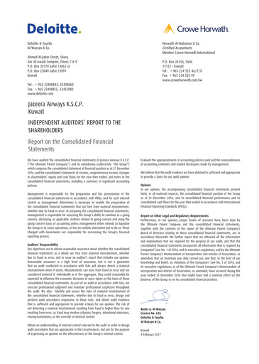 Thumbnail Jazeera Airways Annual Report 2016