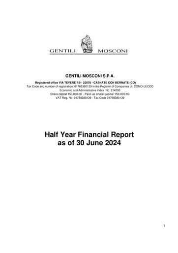 Thumbnail Gentili Mosconi Half-year Report 2024-h1