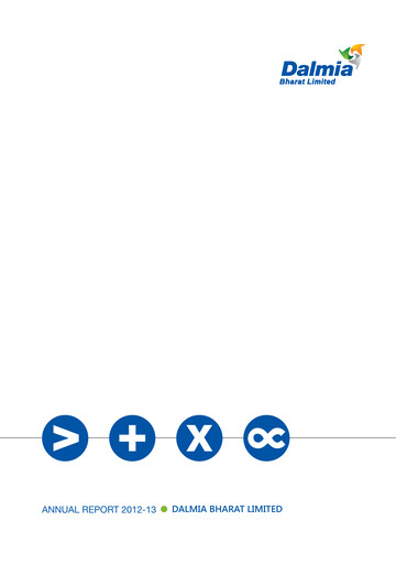 Miniature Dalmia Bharat Rapport annuel 2012-2013
