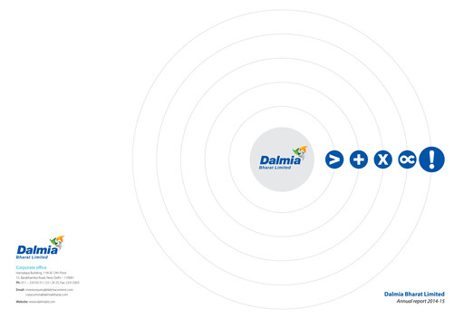 Miniature Dalmia Bharat Rapport annuel 2014-2015