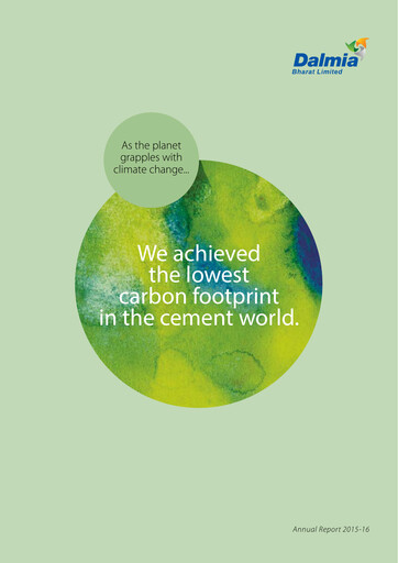 Miniature Dalmia Bharat Rapport annuel 2015-2016