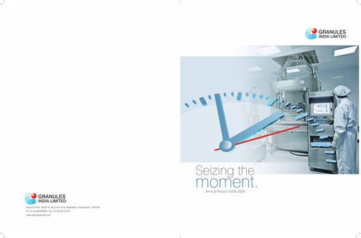 Thumbnail Granules India Annual Report 2008-2009