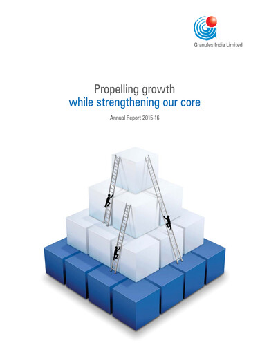 Thumbnail Granules India Annual Report 2015-2016