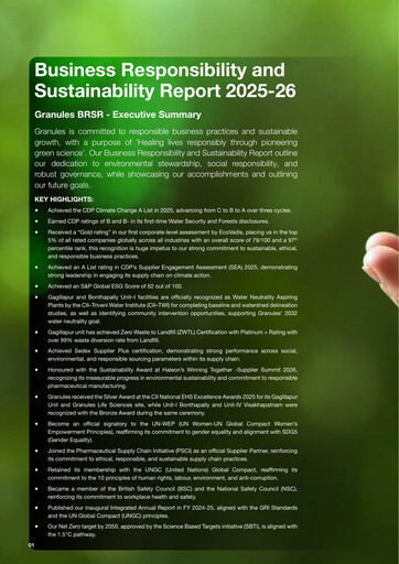 Thumbnail Granules India ESG Report 2025-2026