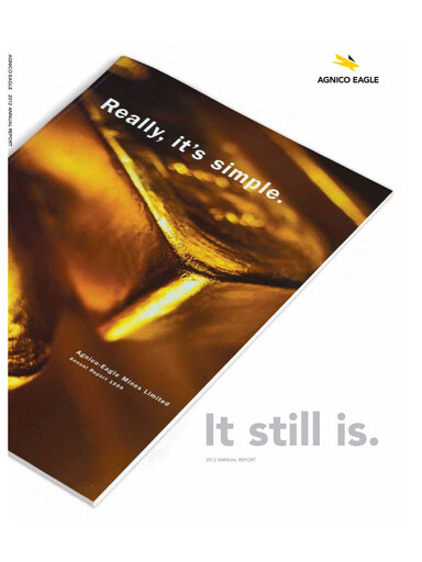 Thumbnail Agnico Eagle Mines Annual Report 2012