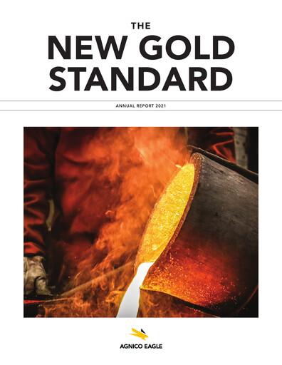 Thumbnail Agnico Eagle Mines Annual Report 2021