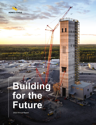Thumbnail Agnico Eagle Mines Annual Report 2022