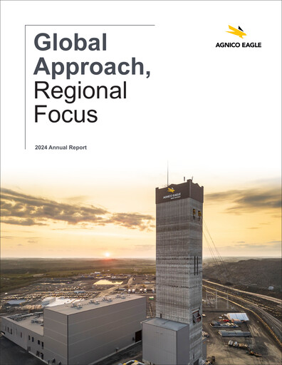 Thumbnail Agnico Eagle Mines Annual Report 2024