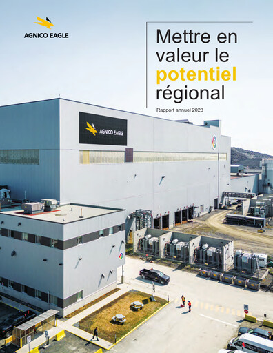 Miniature Agnico Eagle Mines Rapport annuel 2023