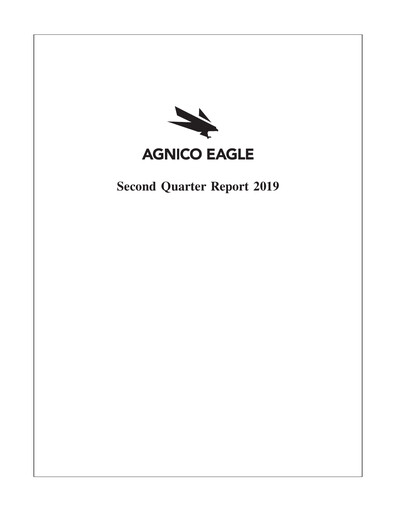 Thumbnail Agnico Eagle Mines Quarterly Report 2019-q2