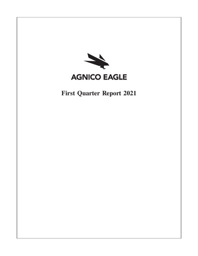 Thumbnail Agnico Eagle Mines Quarterly Report 2021-q1