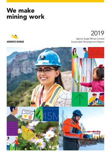 Thumbnail Agnico Eagle Mines Sustainability Report 2019