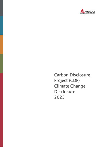 Thumbnail AGCO ESG Report 2022