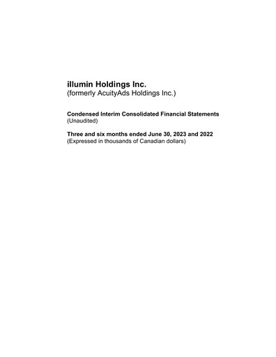 Thumbnail illumin Quarterly Report 2023-q2