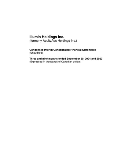 Thumbnail illumin Quarterly Report 2024-q3