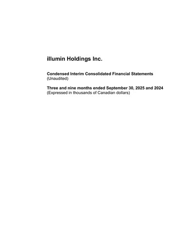 Thumbnail illumin Quarterly Report 2025-q3