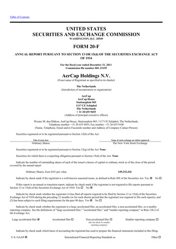 Thumbnail AerCap Annual Report 2011
