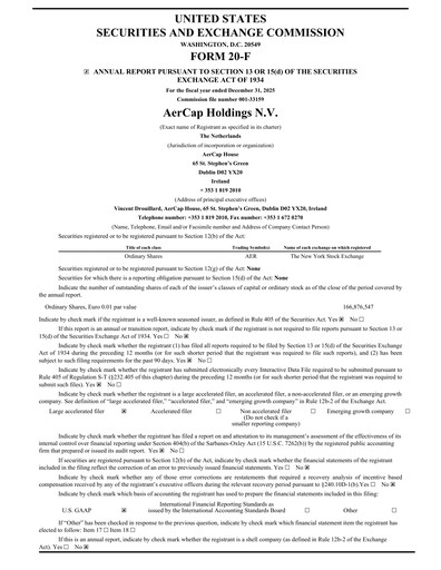 Thumbnail AerCap Annual Report 2025