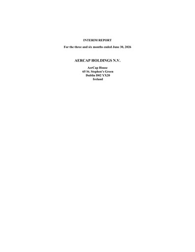Thumbnail AerCap Half-year Report 2026-h1