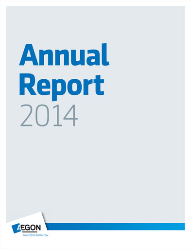Thumbnail AEGON
 Annual Report 2014