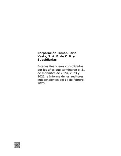 Thumbnail Vesta Real Estate Financial Statement 2024