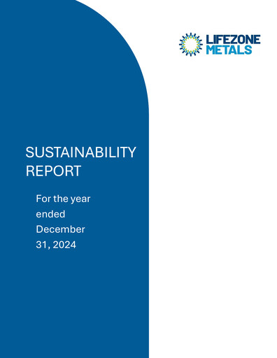 Vorschaubild Lifezone Metals Nachhaltigkeitsbericht 2024