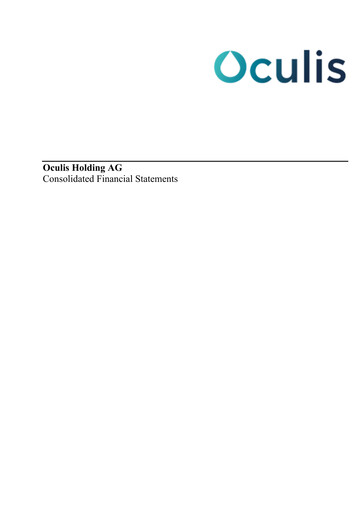 Thumbnail Oculis Holding AG Financial Statement 2024