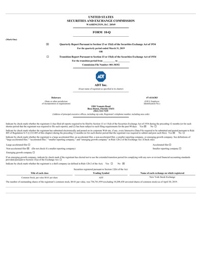 Thumbnail ADT Quarterly Report 2019-q1