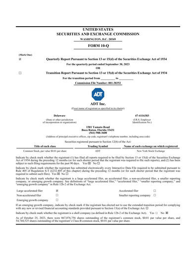 Thumbnail ADT Quarterly Report 2023-q3
