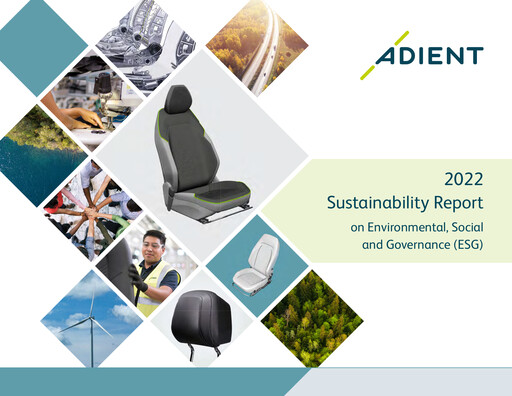 Thumbnail Adient
 Sustainability Report 2022