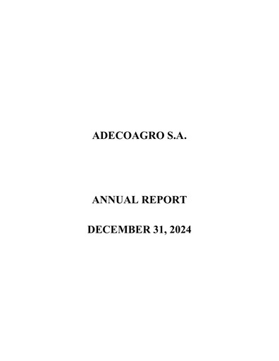 Thumbnail Adecoagro Annual Report 2024