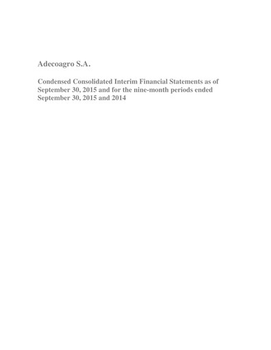 Thumbnail Adecoagro Financial Statement 2015-9m