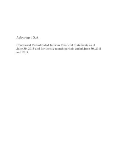 Thumbnail Adecoagro Financial Statement 2015-h1