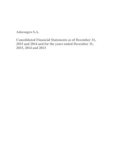 Thumbnail Adecoagro Financial Statement 2015