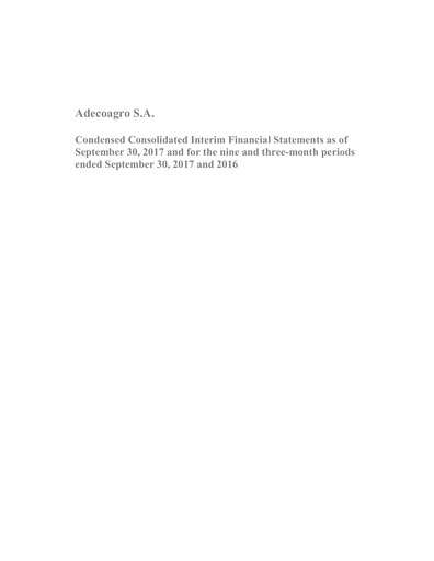 Thumbnail Adecoagro Financial Statement 2017-9m