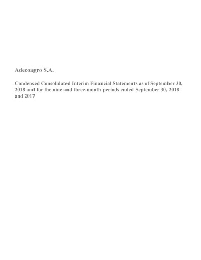 Thumbnail Adecoagro Financial Statement 2018-9m