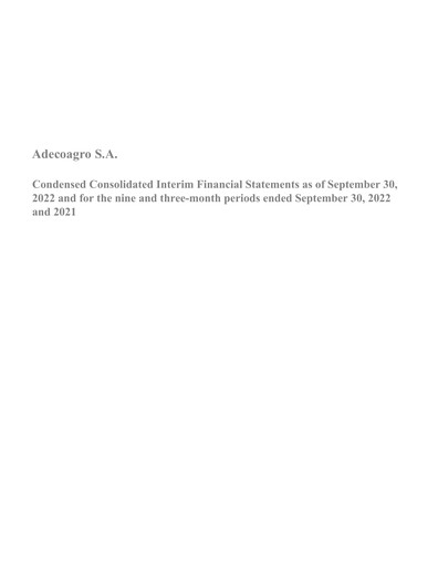 Thumbnail Adecoagro Financial Statement 2022-9m
